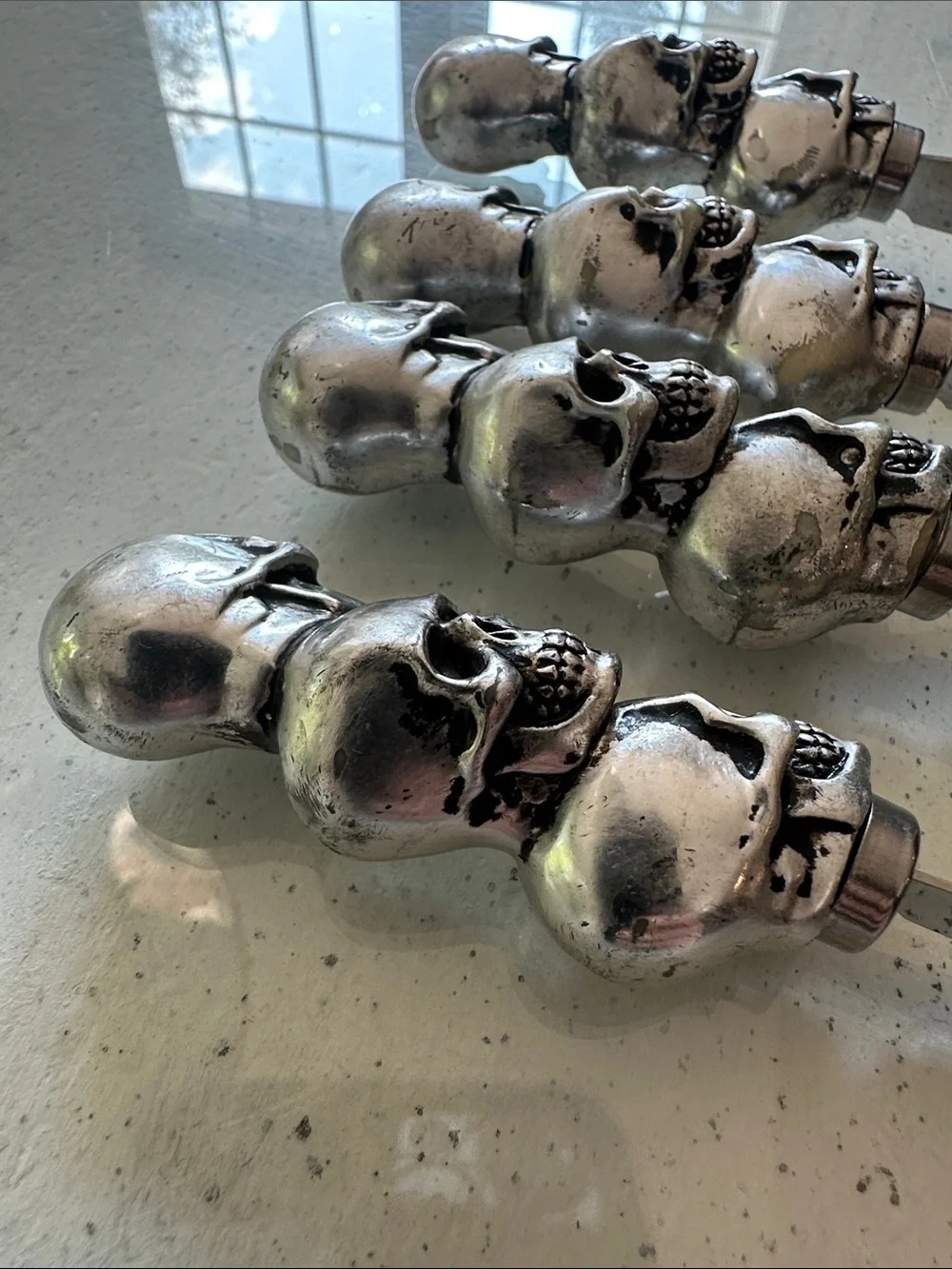 Boston Warehouse Skull Cheese Spreaders - Set of 4